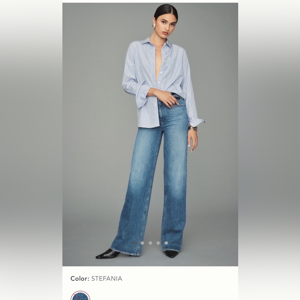 PAIGE Sasha Wide-Leg Jeans in Medium Blue